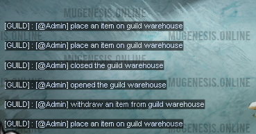 Notice Guild Warehouse